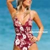 CUPSHE Olivia Floral One Piece Swimsuit One Pieces