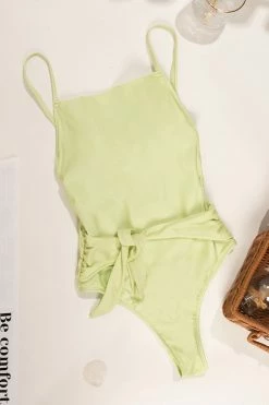 CUPSHE Romantic Garden Square Neck Ruching One Piece Swimsuit