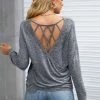 CUPSHE The Best Caged-Back Long Sleeve Tee