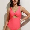 CUPSHE Summer Of Love Cut Out One Piece Swimsuit One Pieces