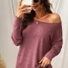 CUPSHE Clothing Sunset One-Shoulder Long Sleeve Top