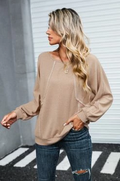 CUPSHE Clothing Take The Lead Inverted-Seam Sweatshirt