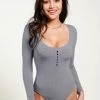 Buy ๐คฉ CUPSHE Tenley Button Front Scoop Neck Bodysuit ๐ 2 CUPSHE Tenley Button Front Scoop Neck Bodysuit