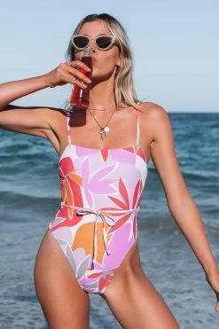 CUPSHE Asia Floral Backless One Piece Swimsuit One Pieces