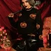 CUPSHE Witch Please Jack-O'-Lantern Oversized Sweater