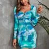 CUPSHE Colleen Tie Dye Long Sleeve Dress Dresses Best Sellers