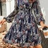 CUPSHE Cicely Ditsy Floral V-Neck Mini Dress Clothing