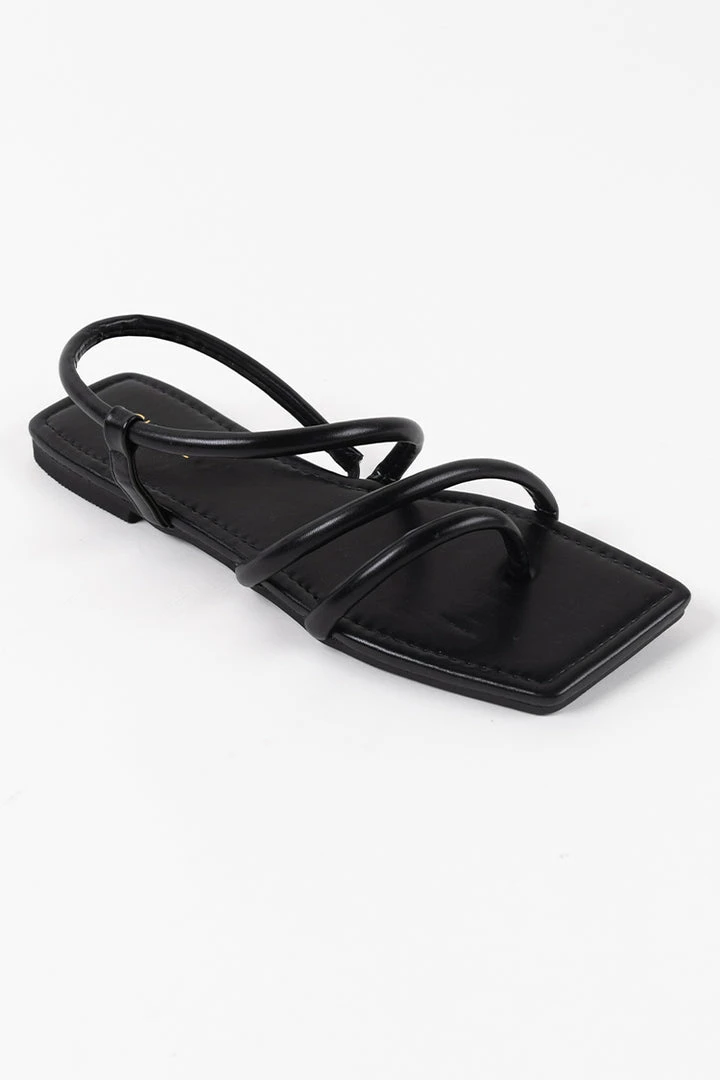 Best Sale ๐ CUPSHE Marni Black Flat Open Toe ๐ฉด Sandals Beach Accessories ๐ 3 CUPSHE Marni Black Flat Open Toe Sandals Beach Accessories