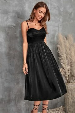 CUPSHE Leticia Thin Straps Ruching Slip Dress