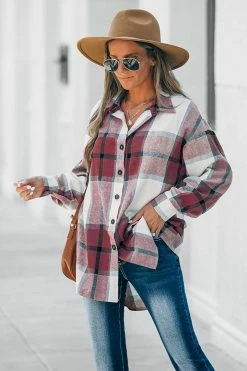CUPSHE Ellis Plaid Button-Front Shirt