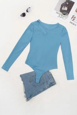 CUPSHE Paityn Cut-out Long Sleeve Bodysuit Clothing