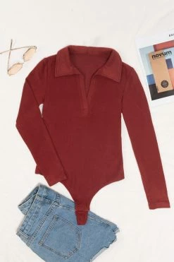 CUPSHE Deasia V-neck Long Sleeve Bodysuit Clothing