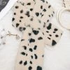 CUPSHE Winter Escape Cow Pattern Criss Cross Scarf Beach Accessories