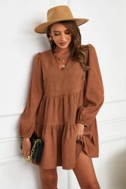 CUPSHE Bernadette V-Neck Tiered Mini Dress Clothing