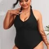 CUPSHE One Pieces Seaside Holiday Twist Front Plus Size One Piece Swimsuit