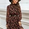 CUPSHE Clothing Chetana Floral Smocked Mini Dress
