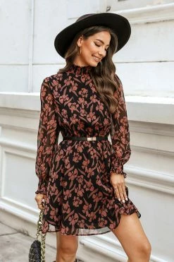CUPSHE Clothing Chetana Floral Smocked Mini Dress