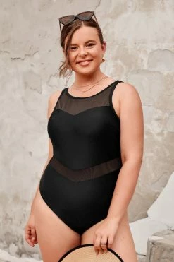 Coupon ๐ CUPSHE One Pieces Palm Beach Nights Mesh High Neck Plus Size One Piece ๐ฉฑ Swimsuit โค๏ธ 10 CUPSHE One Pieces Palm Beach Nights Mesh High Neck Plus Size One Piece Swimsuit