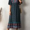CUPSHE Clothing Carley Paisley Floral Print Maxi Dress