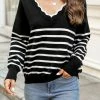 Best deal π CUPSHE Clothing Ester Striped Scalloped Sweater β 1 CUPSHE Clothing Ester Striped Scalloped Sweater