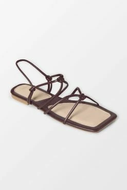 CUPSHE Beach Accessories Flirt Square Toe Double-strap Sandals