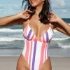 Brand new ๐ฏ CUPSHE One Pieces Luminescent V-Neck Paneled Stripes One Piece ๐ฉฑ Swimsuit ๐ฅฐ 2 CUPSHE One Pieces Luminescent V-Neck Paneled Stripes One Piece Swimsuit