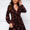 CUPSHE The Best Belted Floral Print Wrap Dress Clothing