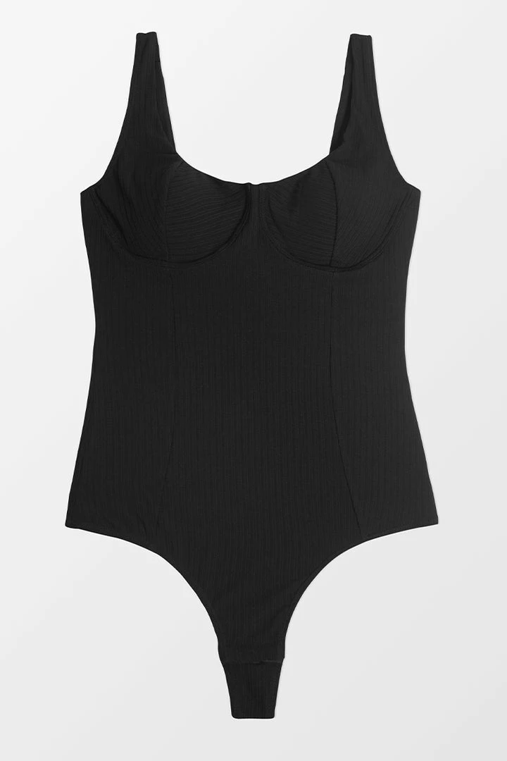 Best deal ๐ฅ CUPSHE Jaylee Black V-neck Backless Bodysuit Clothing ๐คฉ 10 CUPSHE Jaylee Black V-neck Backless Bodysuit Clothing