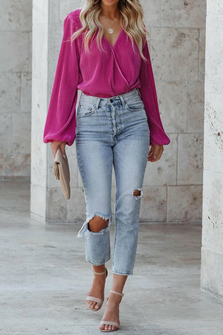 Best Pirce โญ CUPSHE Roman Holiday Surplice Neck Peasant Sleeve Top Clothing ๐ฅ 3 CUPSHE Roman Holiday Surplice Neck Peasant Sleeve Top Clothing