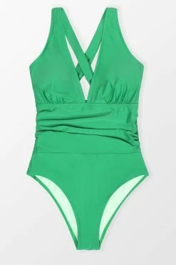 Discount π― CUPSHE Dessert & Daiquiris Shirred Tummy Control Plus Size One Piece π 13 CUPSHE Dessert & Daiquiris Shirred Tummy Control Plus Size One Piece