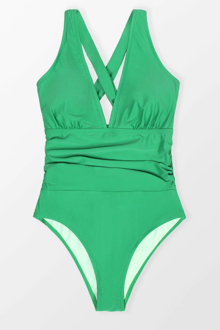 Discount π― CUPSHE Dessert & Daiquiris Shirred Tummy Control Plus Size One Piece π 8 CUPSHE Dessert & Daiquiris Shirred Tummy Control Plus Size One Piece