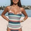 CUPSHE One Pieces Wild Romance Cross Back Adjustable Straps One Piece Swimsuit