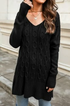 CUPSHE Kashi Chunky Crochet Knit Sweater Clothing