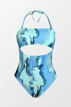 CUPSHE Faded Memories Cutout Bandeau One Piece Swimsuit One Pieces