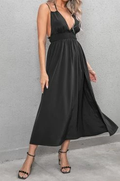 CUPSHE Mirissa Plunge Backless Dress