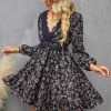 CUPSHE Alison Ditsy Floral Lace Mini Dress Clothing