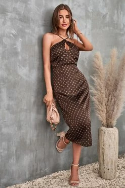 CUPSHE Lyana Cut-out Zipper Slip Dress