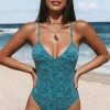 CUPSHE One Pieces Flourishing Floral Plunge One Piece Swimsuit