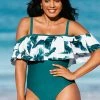 CUPSHE Zora Tropical Plus Size One Piece Swimsuit