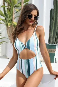 CUPSHE One Pieces Mainz Day Trip V Wire Cutout One Piece Swimsuit