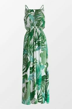 CUPSHE Noa Leafy Cutout Maxi Dress
