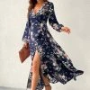 CUPSHE Kelsi Floral Print Chiffon Belted Wrap Maxi Dress Dresses Best Sellers