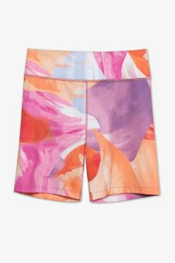 CUPSHE Retro Swirl Motion Blur Print Bike Shorts Clothing