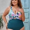 CUPSHE Lanirescert Molded Twist Front One Piece Swimsuit One Pieces