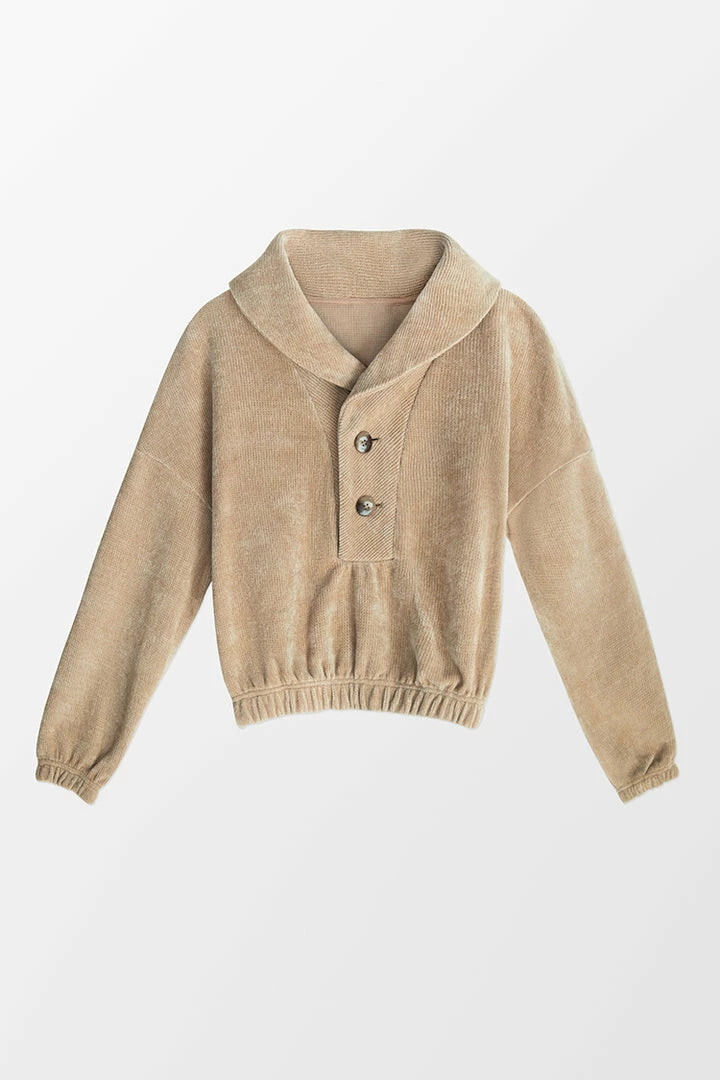 Wholesale ๐คฉ CUPSHE Cerise Half Placket Button Front Sweatshirt Clothing ๐ 5 CUPSHE Cerise Half Placket Button Front Sweatshirt Clothing