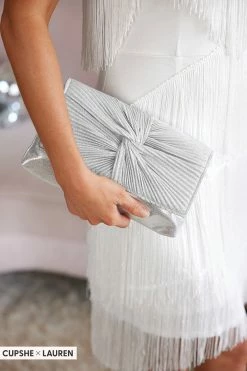 CUPSHE Glittered Twist-Front Crossbody Bag