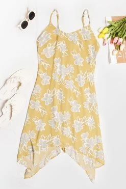 CUPSHE Amelie Floral Tie Back Slip Dress Dresses Best Sellers