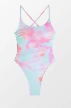 Best Pirce ๐ CUPSHE Gina Tie Dye Criss Cross Back Tie One Piece ๐ฉฑ Swimsuit โค๏ธ 9 CUPSHE Gina Tie Dye Criss Cross Back Tie One Piece Swimsuit