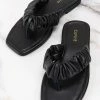 Budget ๐ CUPSHE Black Orchid Ruched Thong ๐ฉด Sandals ๐ 2 CUPSHE Black Orchid Ruched Thong Sandals