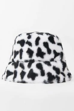 Flash Sale ⌛ CUPSHE Dynamic Star Cow Pattern Fluffy Bucket Hat Beach Accessories ✨ 8 CUPSHE Dynamic Star Cow Pattern Fluffy Bucket Hat Beach Accessories